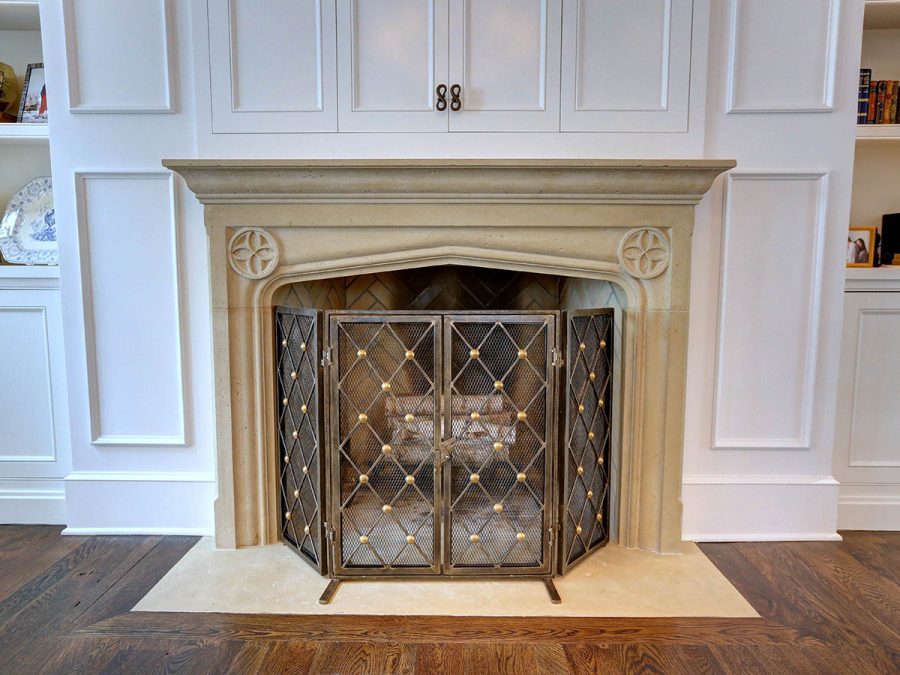 New French Fireplace mantel, cast stone fireplace surround