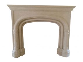 cast stone fireplace mantel outline