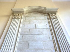 Chavery cast stone fireplace Overmantle