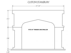Custom-Stansbury- Fireplace Mantel Shop Drawing