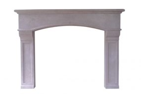Dartmouth with Vermont Legs Cast Stone Fireplace Mantel