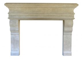 Grand Tuscan Cast Stone Fireplace Mantel Outline