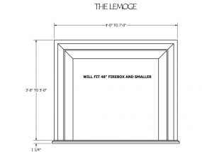 Limoge-Cast Stone Fireplace Surround drawings
