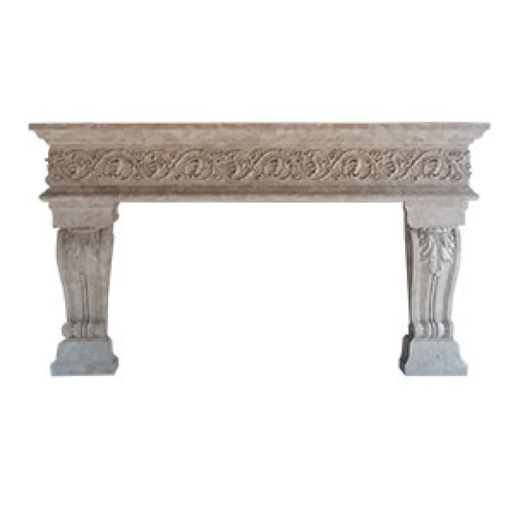 The Milania Cast Stone Fireplace Mantel Outline