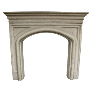 Gothic Cast Stone fireplace mantel