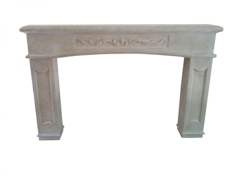 iana cast stone fireplace mantel outline