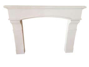 Dartmouth-with-Provincial-Legs Cast Stone Fireplace Mantel Outline