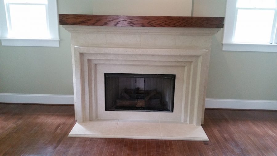 Model 447 cast stone Fireplace Surround or fireplace mantel